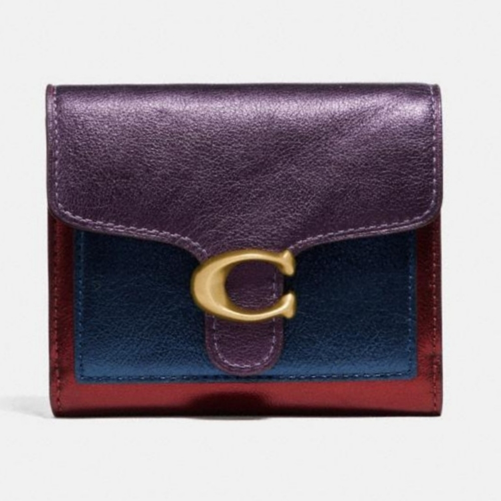 Tabby Small Wallet In Colorblock
Brass/Multi
